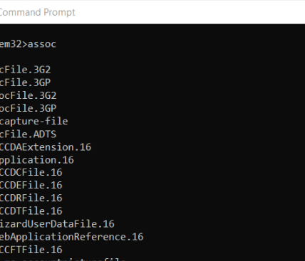 Windows Command Prompt Commands